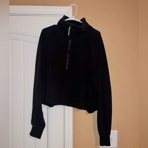 Black Lululemon scuba funnel neck pullover